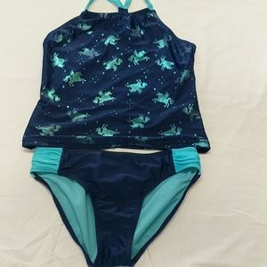 Unicorn 2 piece girls bathing suit